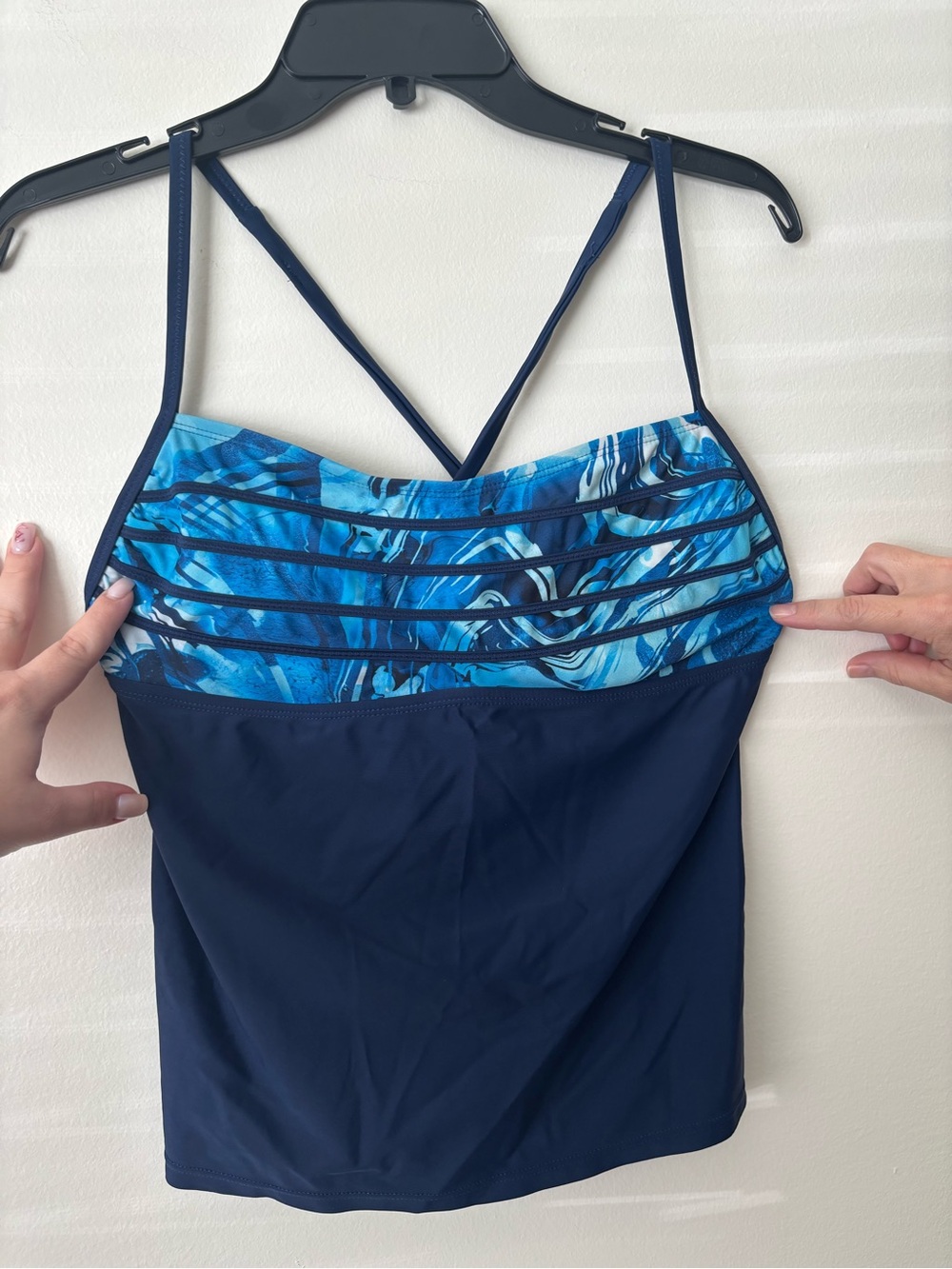 Blue Women's Tankini Top